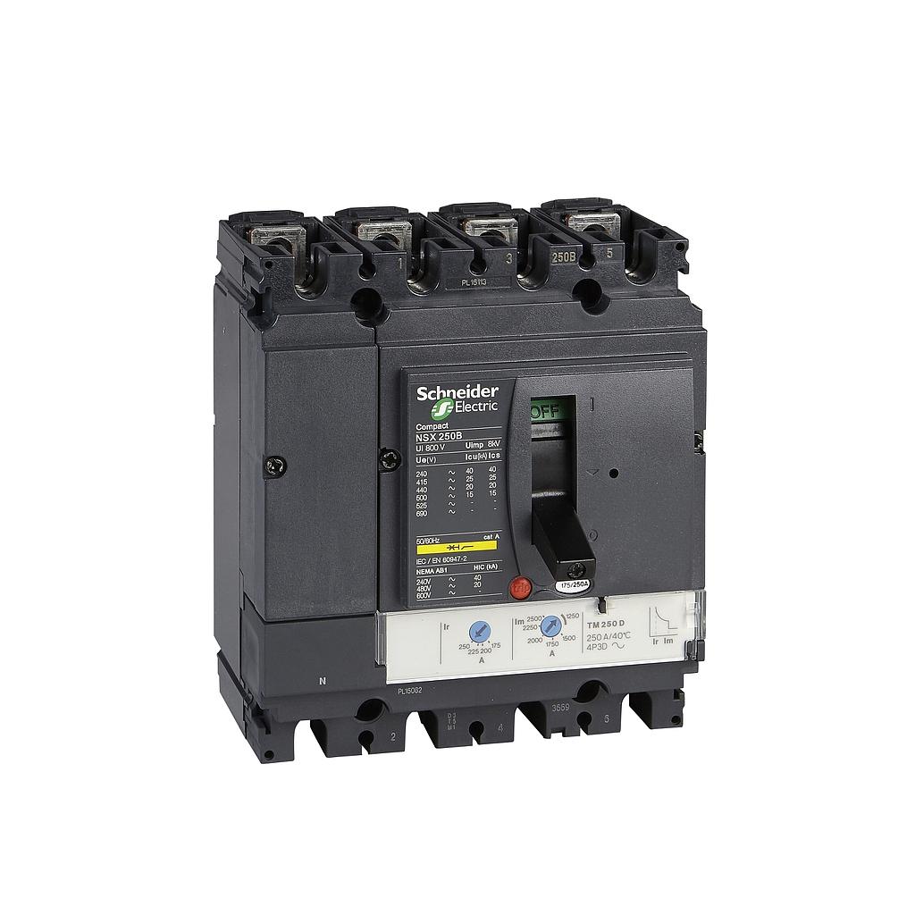 Schneider  MCCB 50KA NSX250N 4P 200A