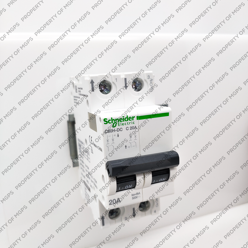 Schneider  MCB C60H-DC 2P 20A DC