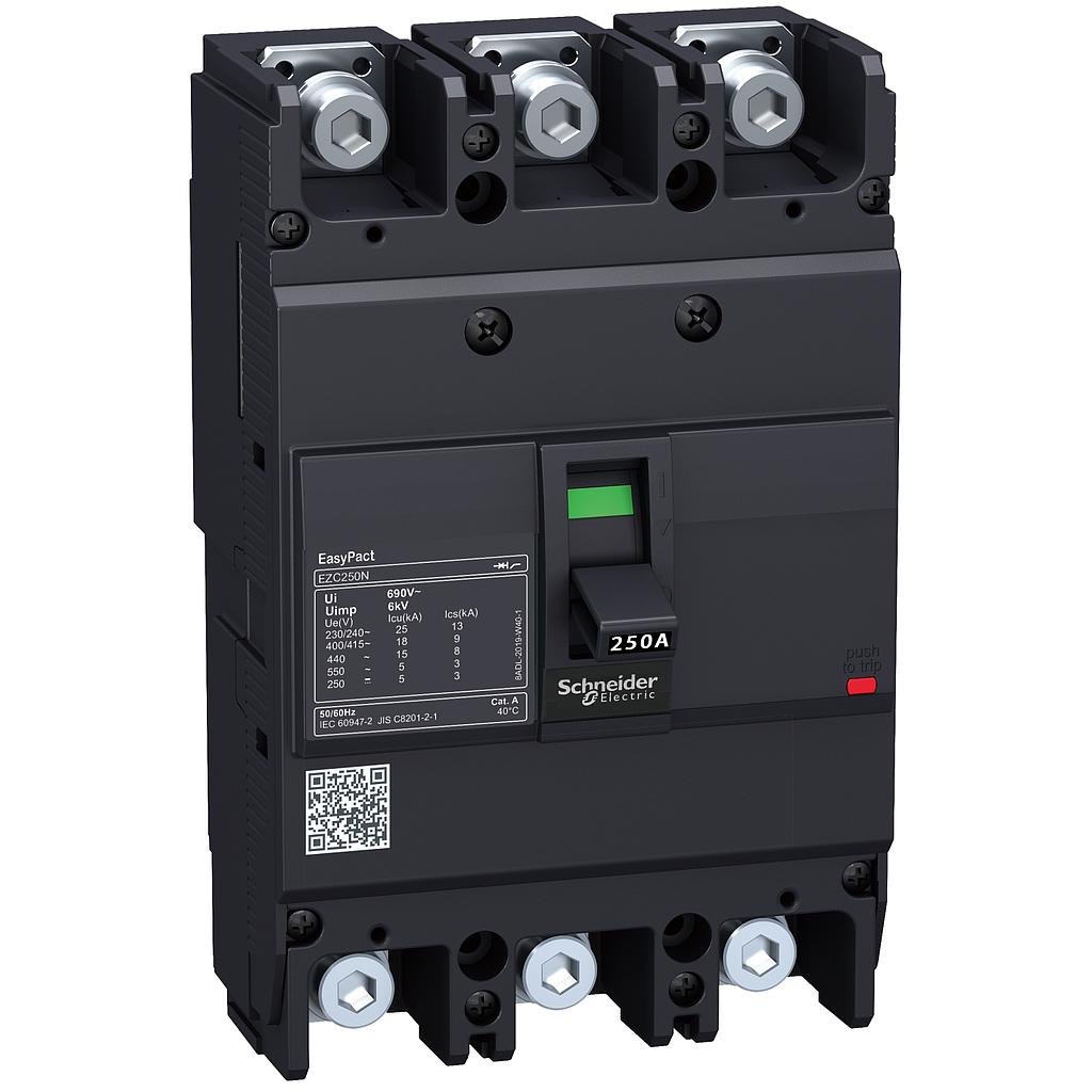   EZC250F 3P 100A  18KA 415V 3P 100A