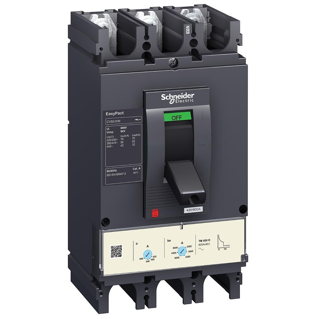 Schneider  CVS630F 3P 630A ETS 2.3 630 3P3D CIRCUIT BREAKER