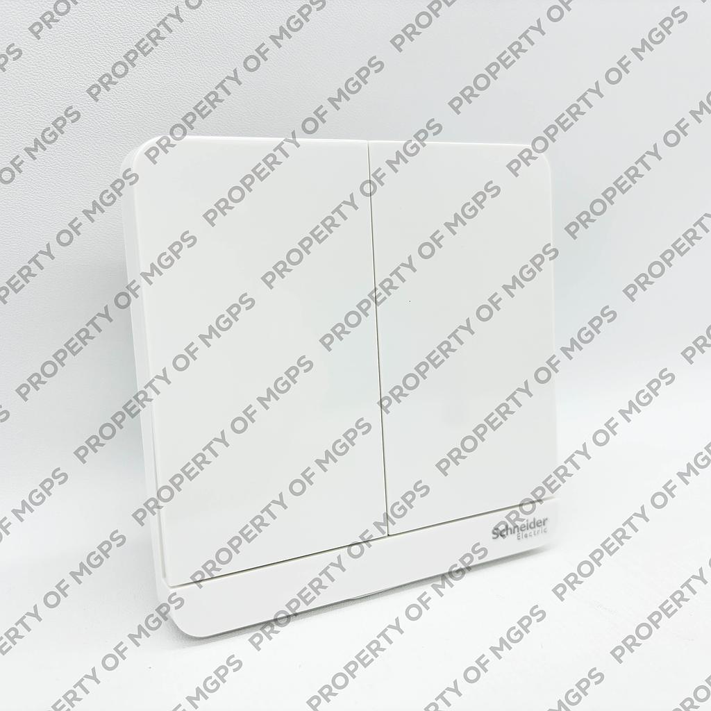 Schneider  AVATARON SAKLAR  2 GANG 1 ARAH WHITE  E8332L1LED_WE_G3