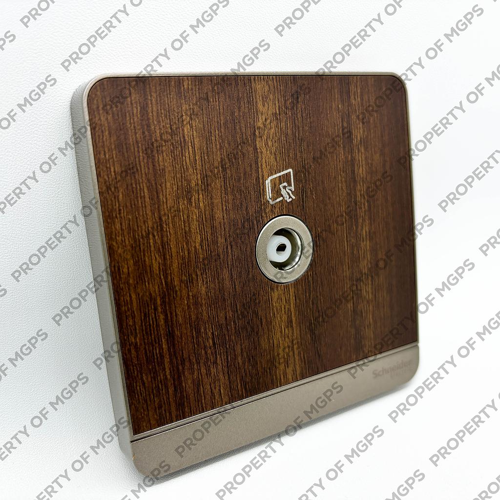 Schneider  AVATARON TV SOCKET WOOD KAYU