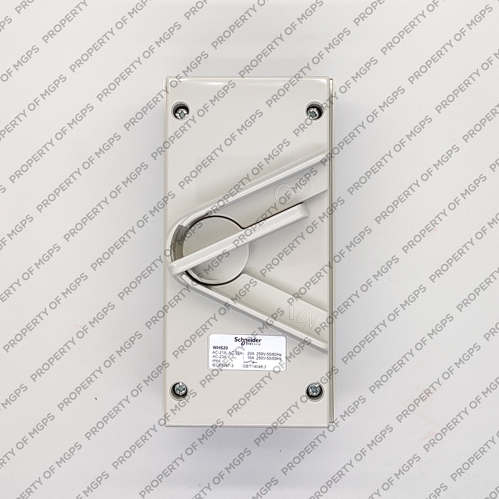 Schneider  KAVACHA  20A 250V Surface Mount Single Pole Isolating Switch