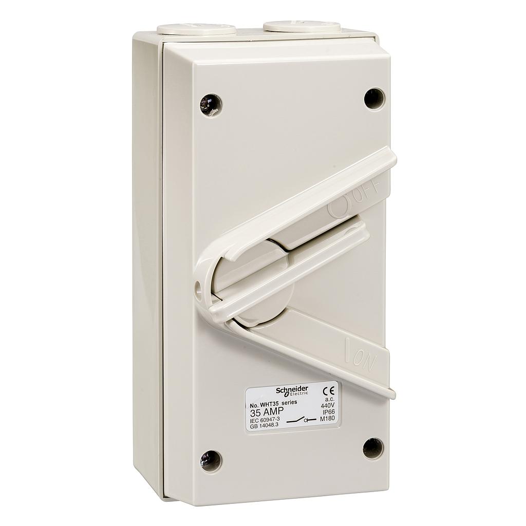 Schneider  KAVACHA  35A 440V Surface Mount Triple Pole Isolating Switch