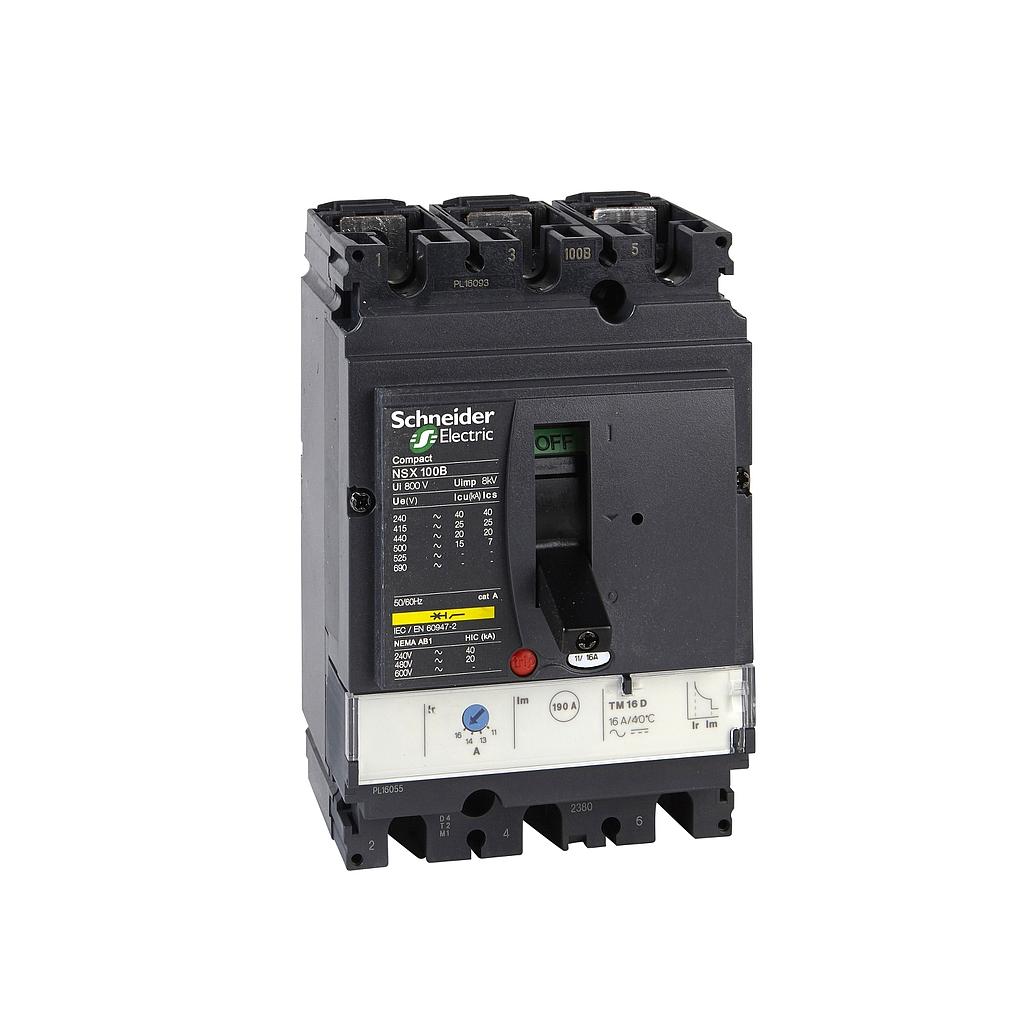 Schneider  Schneider NSX100N 3P 16A 50KA TMD