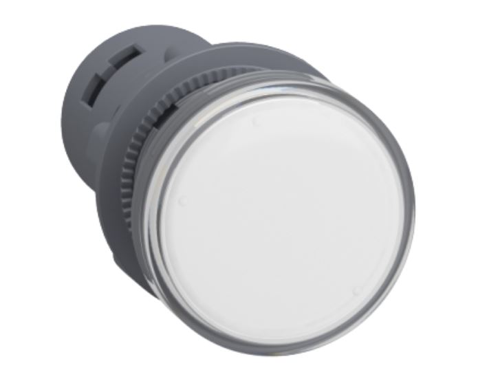 Schneider  Medium XA2 Pilot Light,220v AC,white
