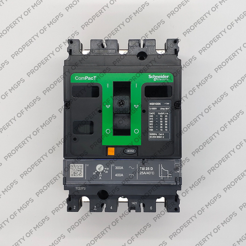 Schneider  NEW NSX100N 3P 25A TMD 50KA