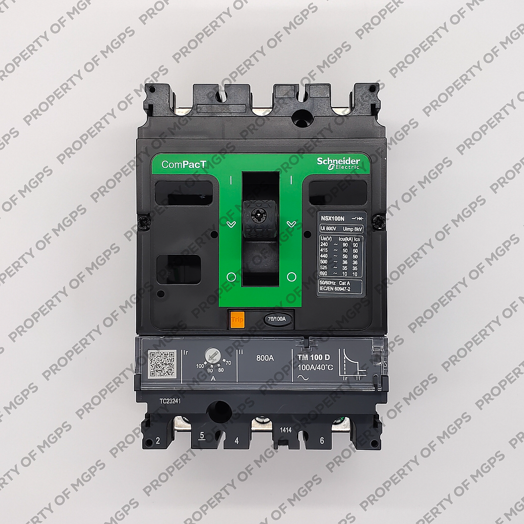 Schneider  NEW NSX100N 3P 100A  TMD 50KA