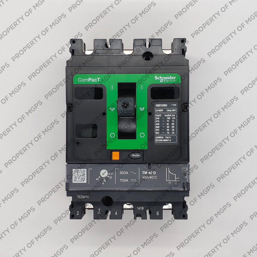 Schneider  NEW NSX100H 3P 40A TMD 70KA