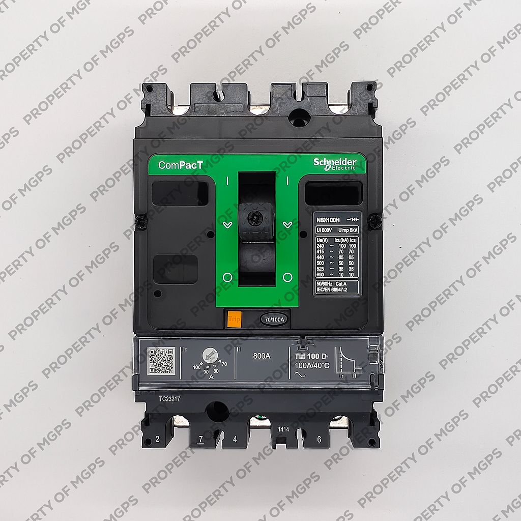 Schneider  NEW NSX100H 3P 100A  TMD 70KA