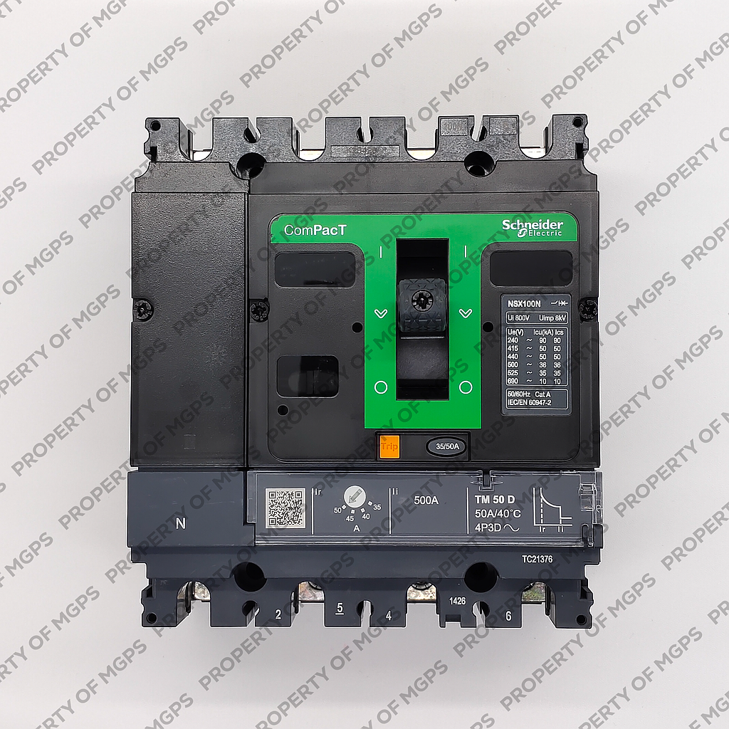 Schneider  NEW NSX100N 4P 50A TMD 50KA