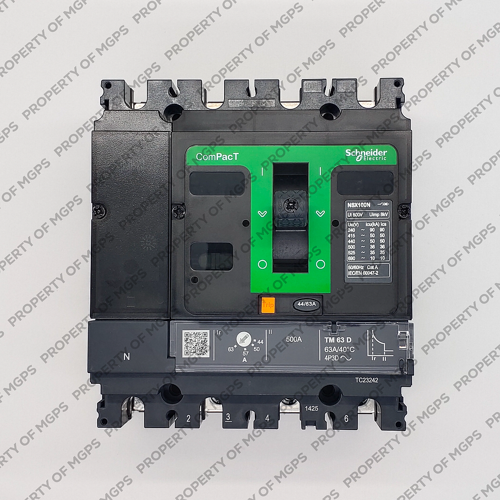 Schneider  NEW NSX100N 4P 63A TMD 50KA