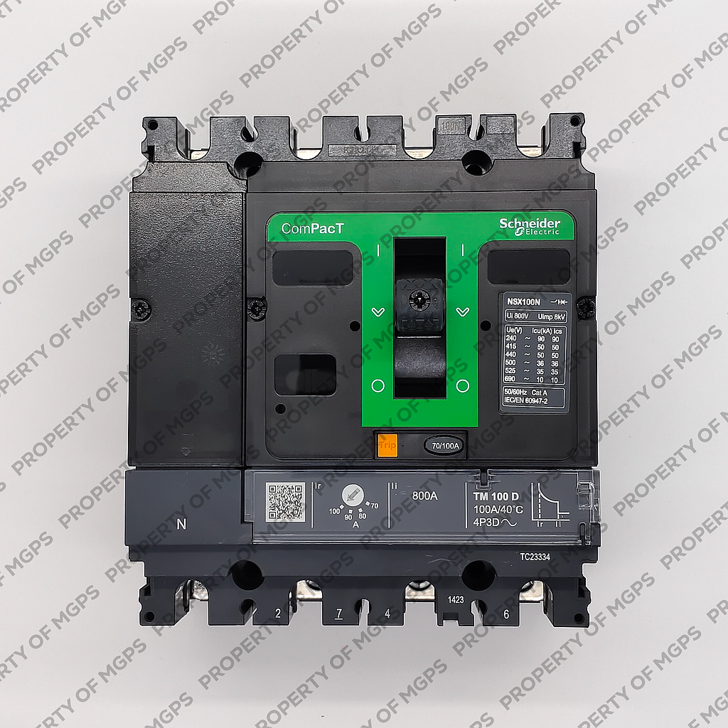 Schneider  NEW NSX100N 4P 100A  TMD 50KA