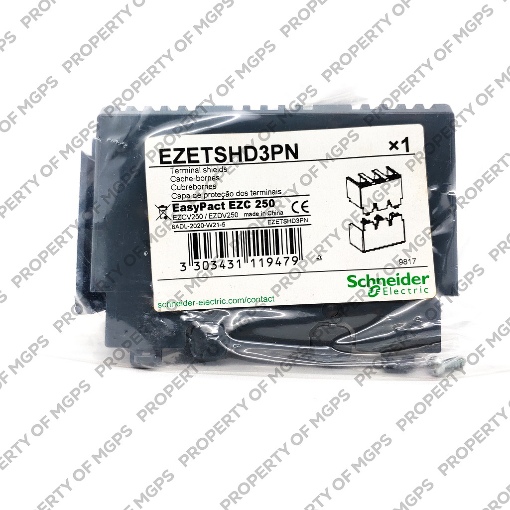 Schneider  TERMINAL SHIELDS 3P 68MM EZ250 CIRCUIT