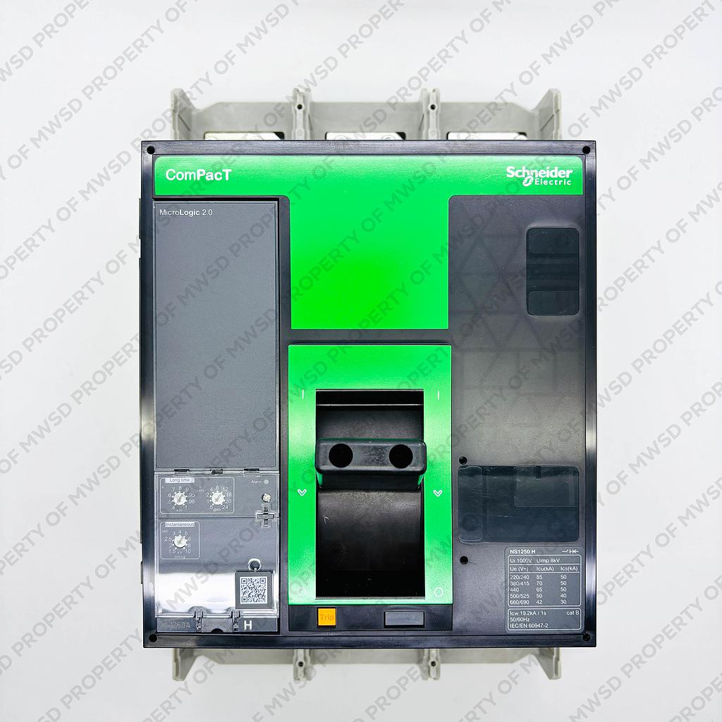 Schneider  NEW NS1250H 3P 1250A FXD Man. 2.0 70kA