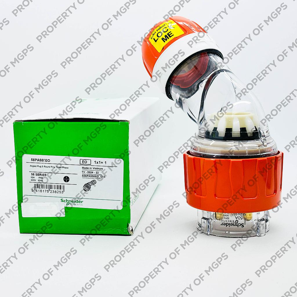 Schneider  500V 50A 5 pin a.plug IP66 orange