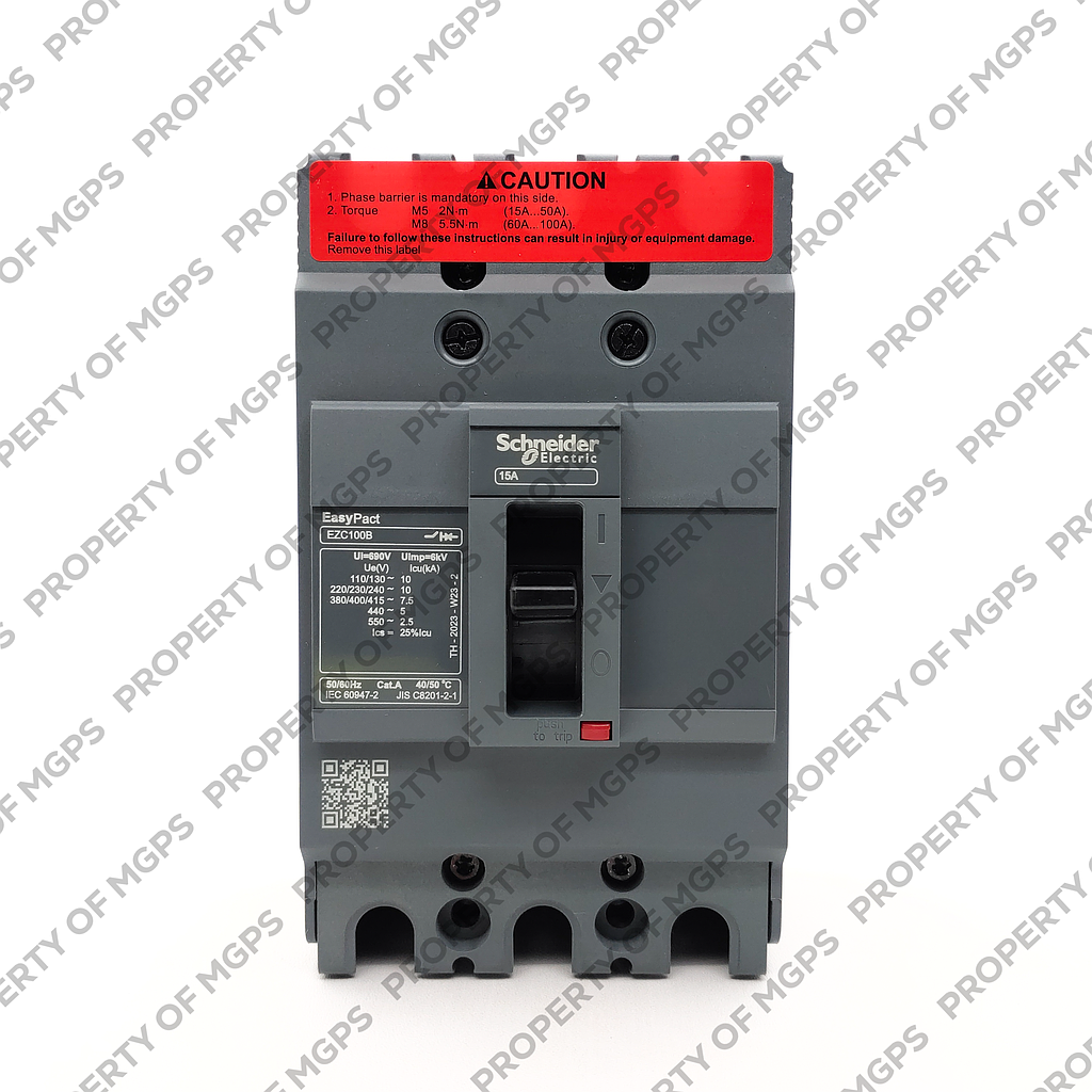 Schneider Easypact EZC EZC100B 3P 15A 7,5KA   