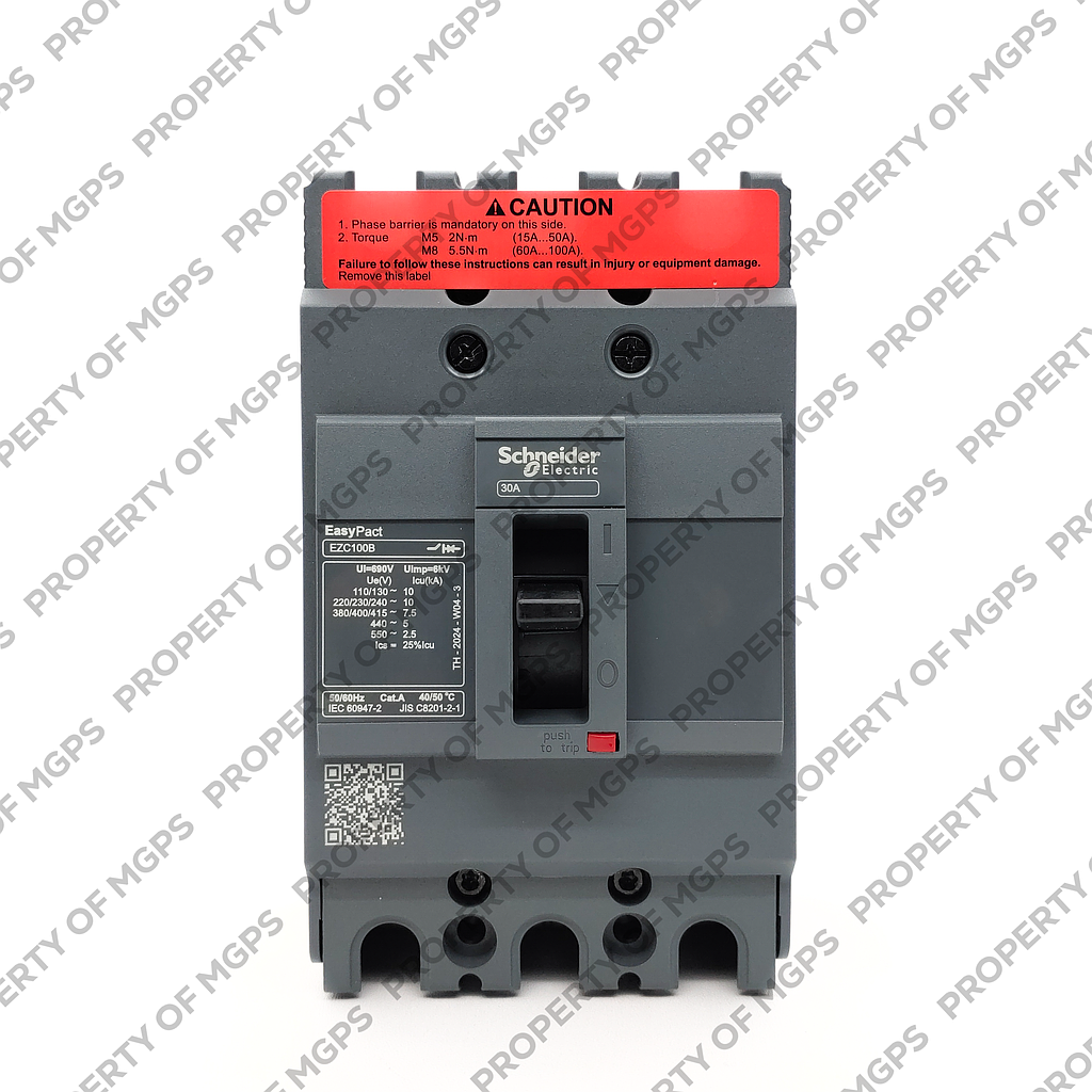 Schneider Easypact EZC EZC100B 3P 30A 7,5KA   