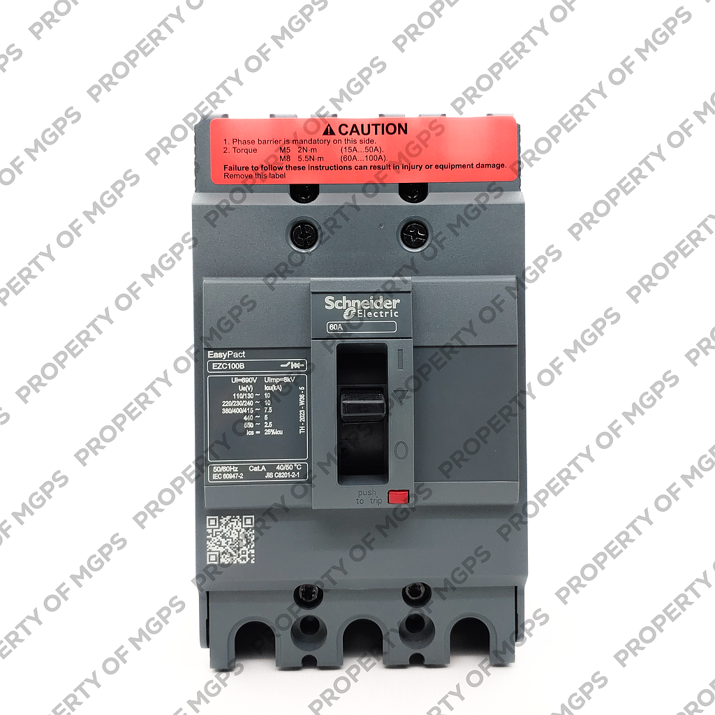 Schneider Easypact EZC EZC100B 3P 60A 7,5KA   