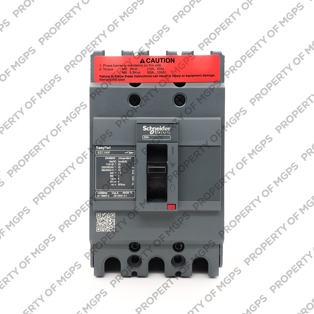 Schneider Easypact EZC EZC100F 3P 25A 10KA   
