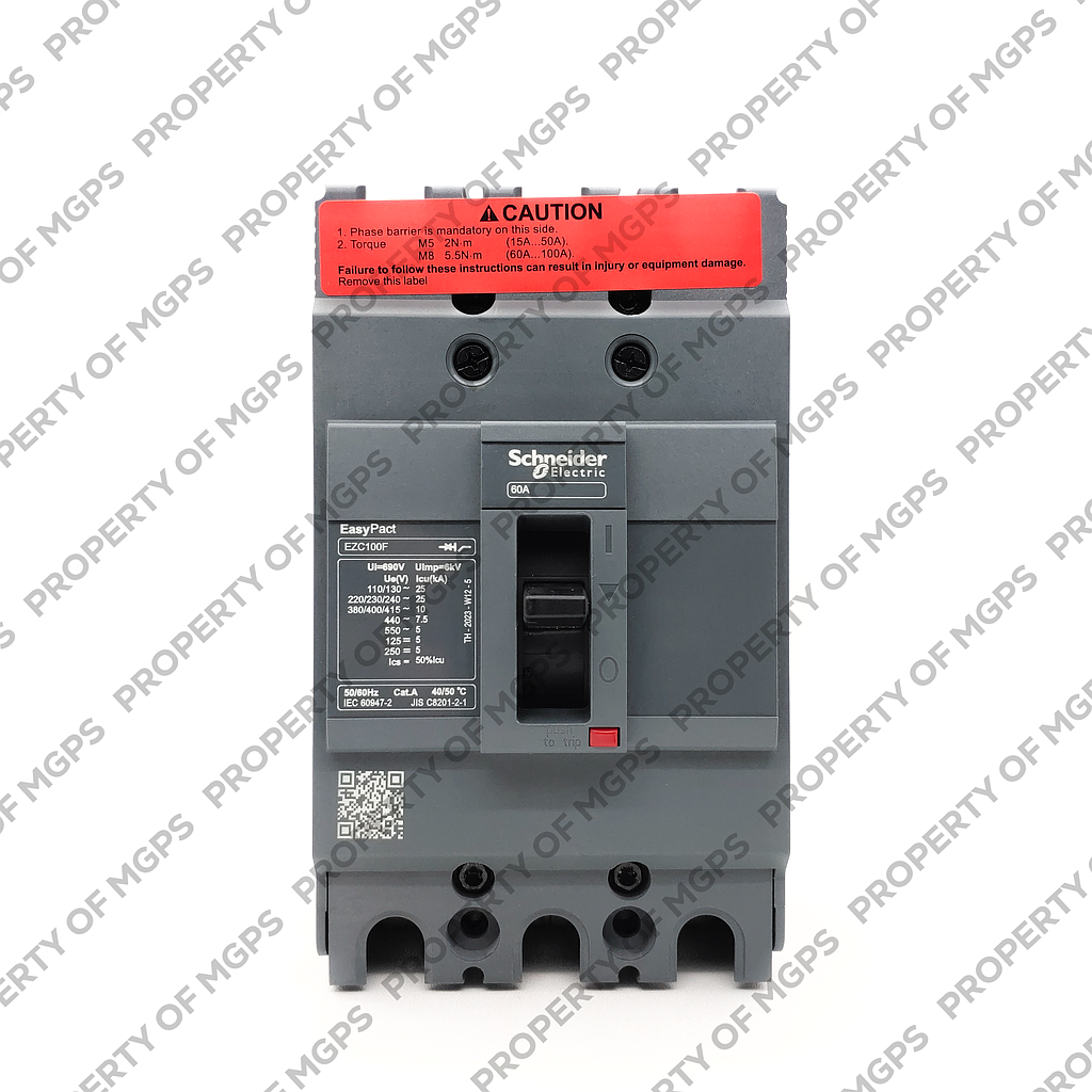 Schneider Easypact EZC EZC100F 3P 60A 10KA   