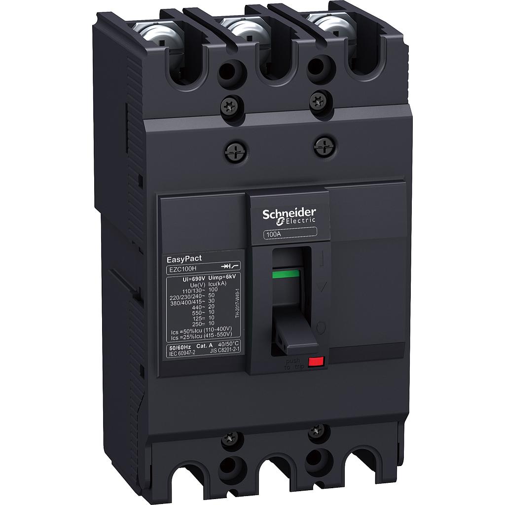 Schneider Easypact EZC Schneider Electric Easypact EZC MCCB EZC100H TMD - 60 A - 3P/3d - EZC100H3060