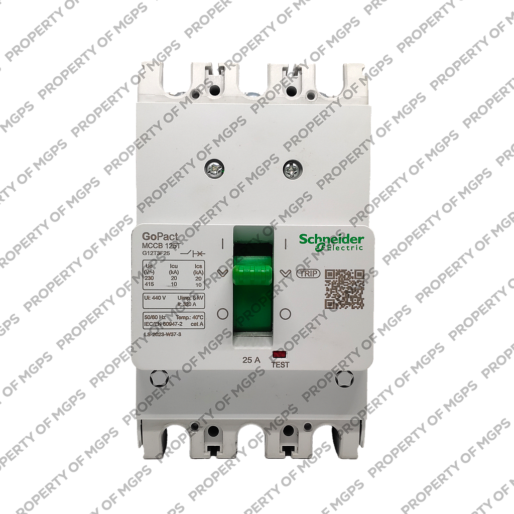Schneider  MCCB GOPACT125T 3P 25A 10KA FIXED