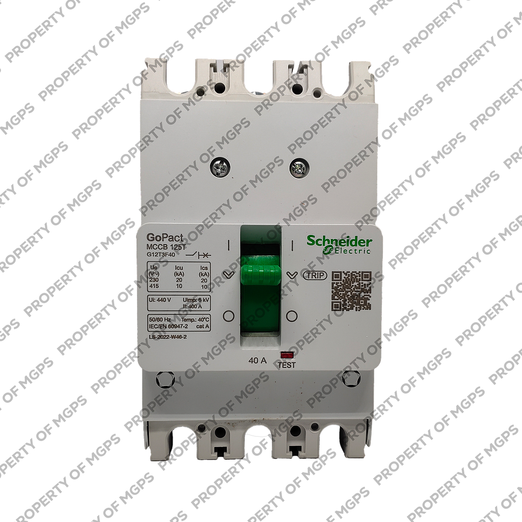 Schneider  MCCB GOPACT125T 3P 40A 10KA FIXED