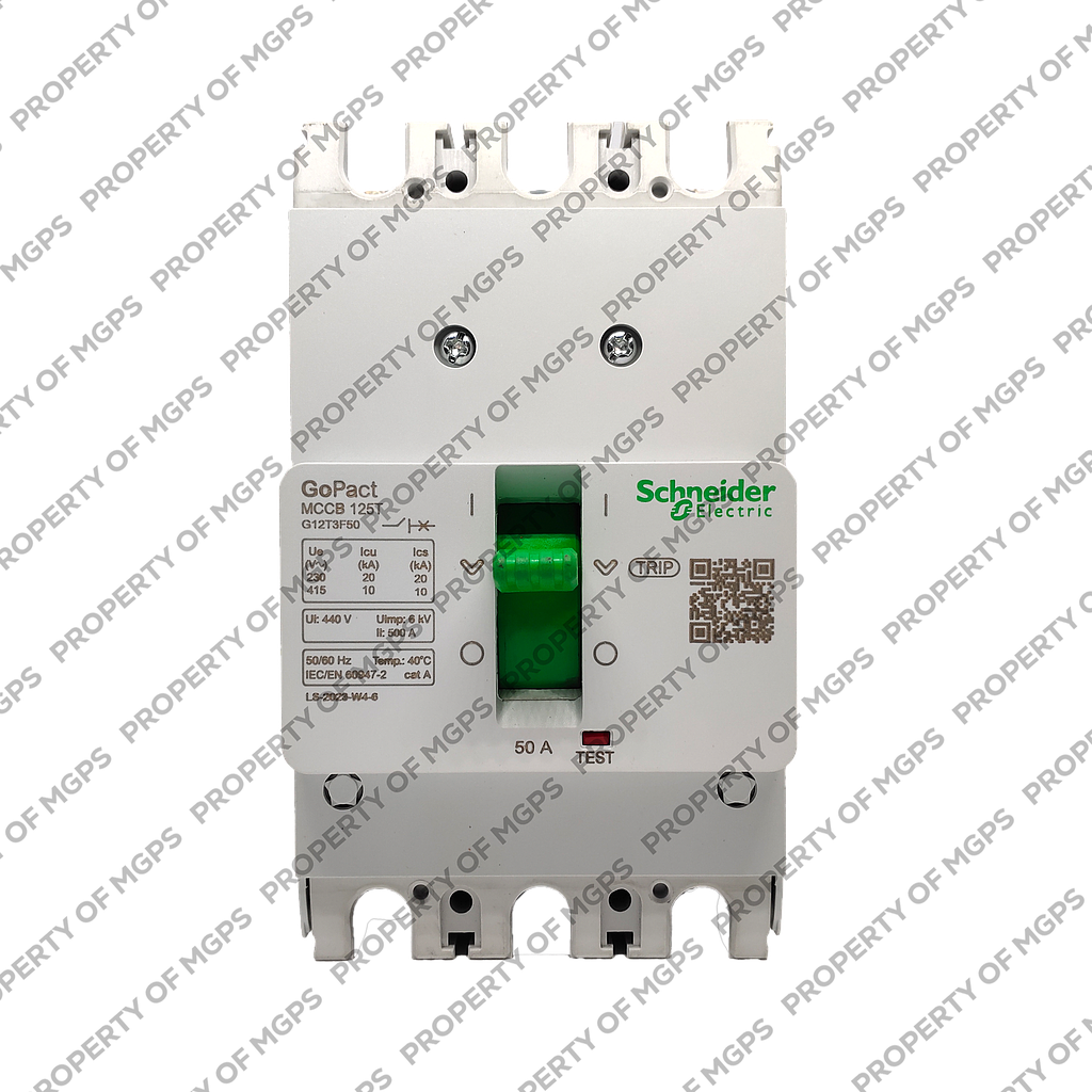Schneider  MCCB GOPACT125T 3P 50A 10KA FIXED