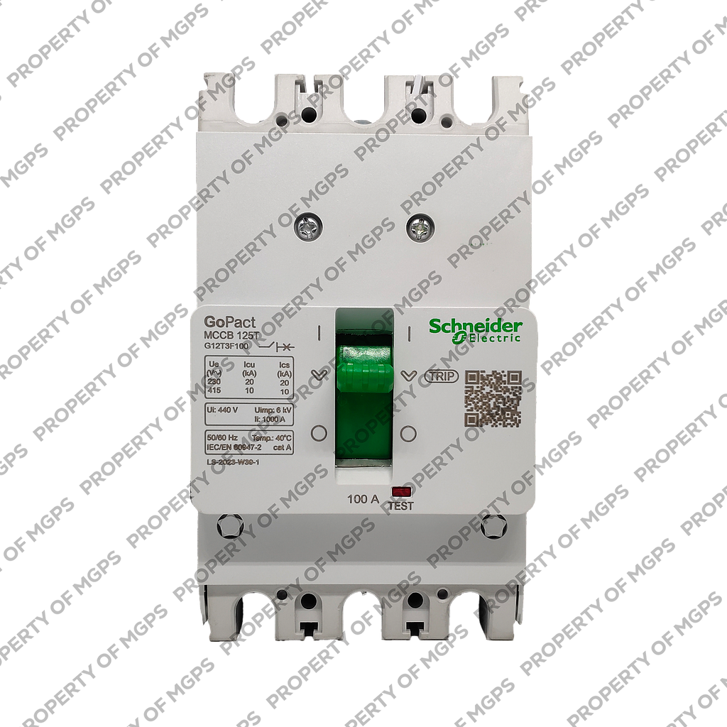 Schneider  MCCB GOPACT125T 3P 100A 10KA FIXED