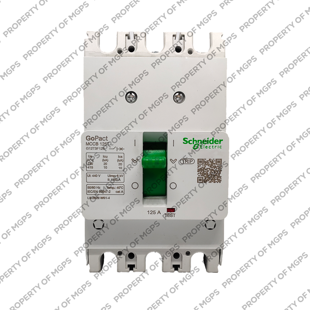 Schneider  MCCB GOPACT125T 3P 125A 10KA FIXED