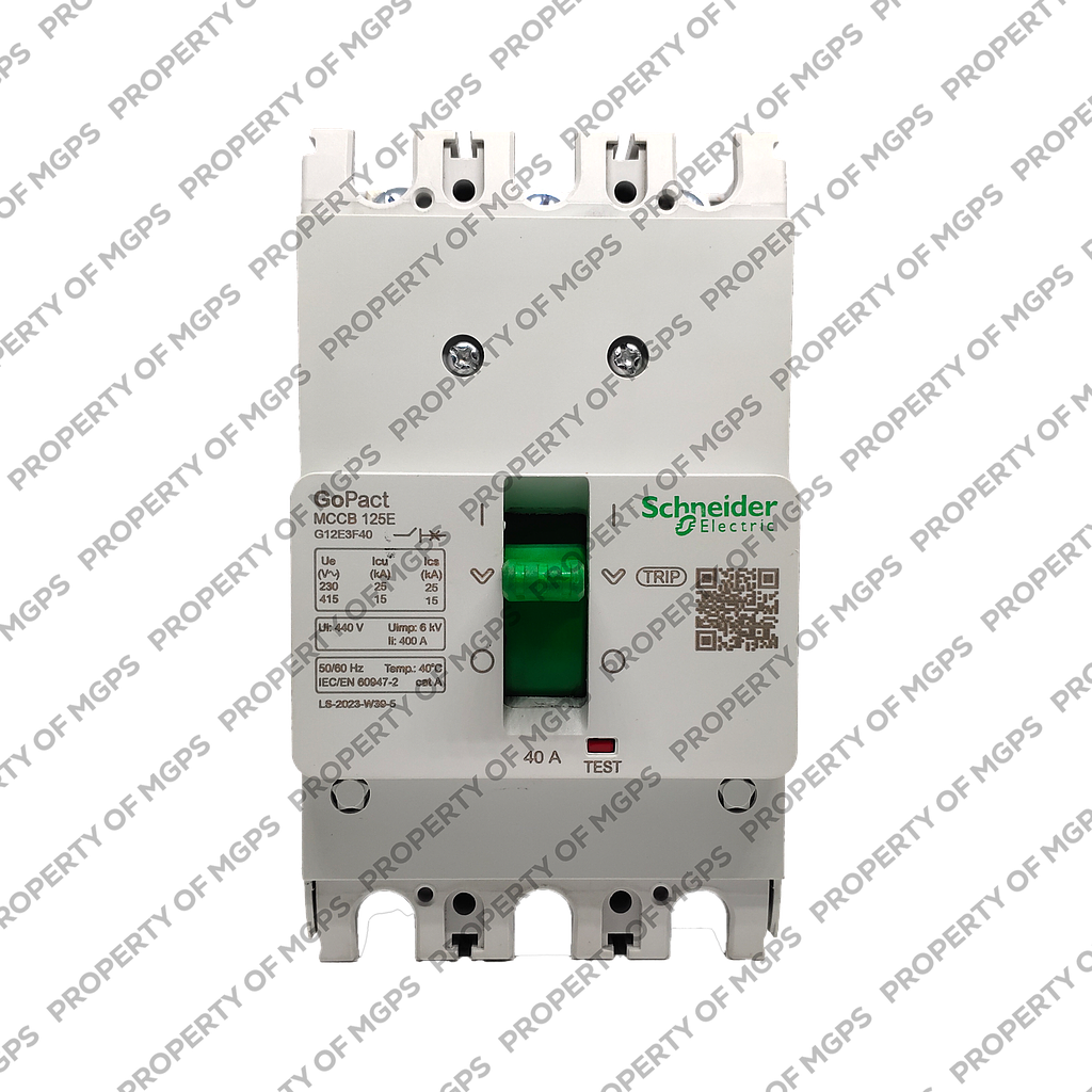 Schneider  MCCB GOPACT125E 3P 40A 15KA FIXED