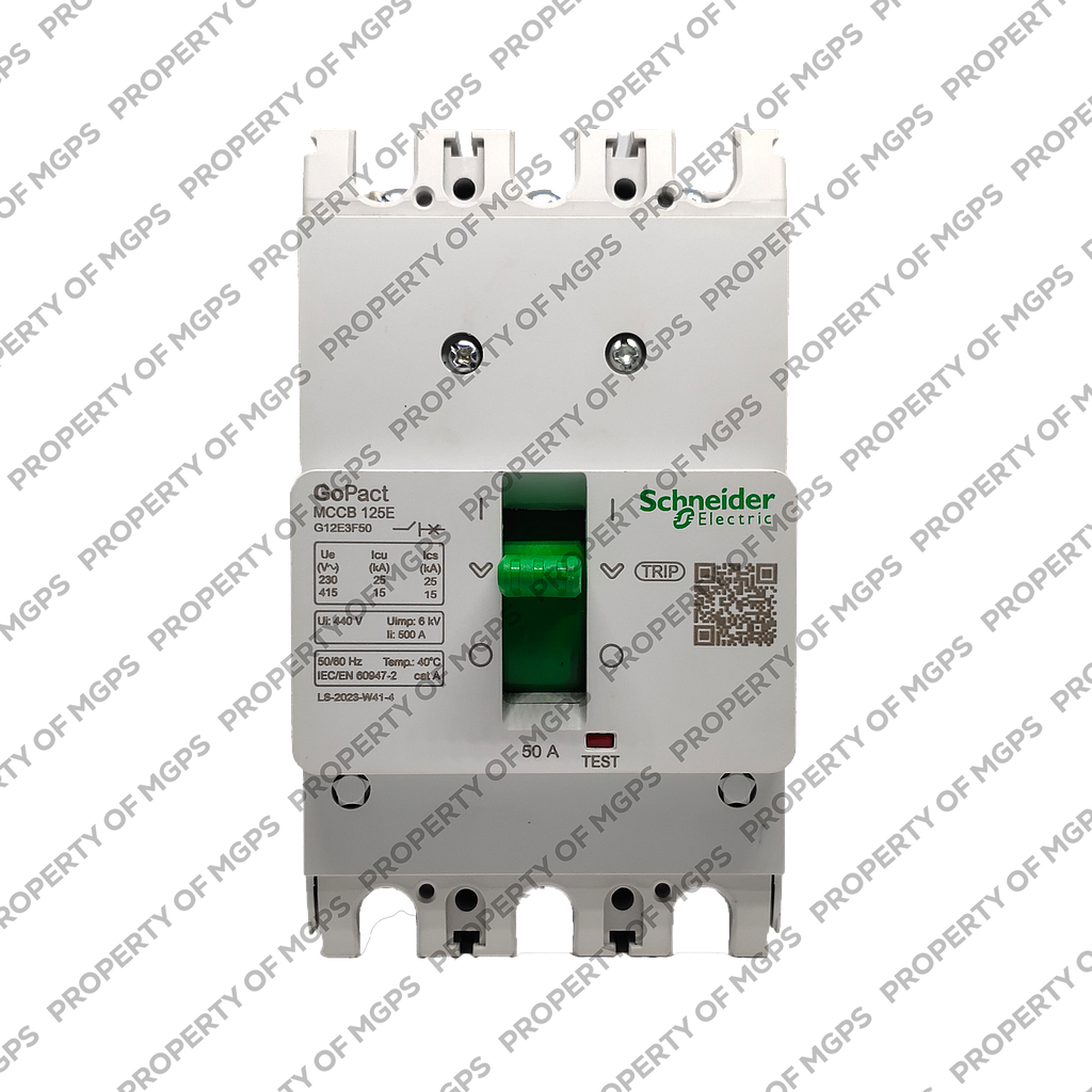 Schneider  MCCB GOPACT125E 3P 50A 15KA FIXED