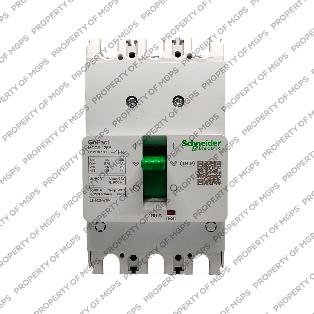 Schneider  MCCB GOPACT125E 3P 100A 15KA FIXED