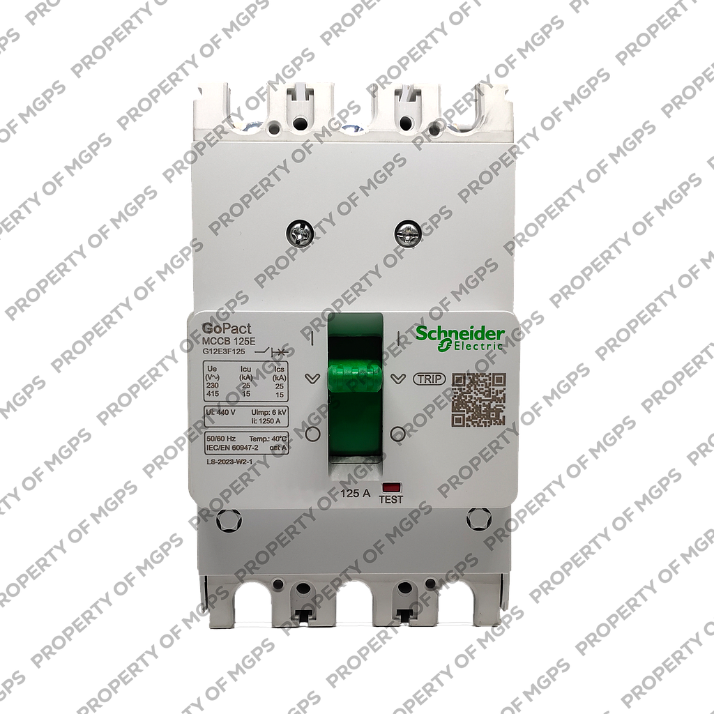 Schneider  MCCB GOPACT125E 3P 125A 15KA FIXED