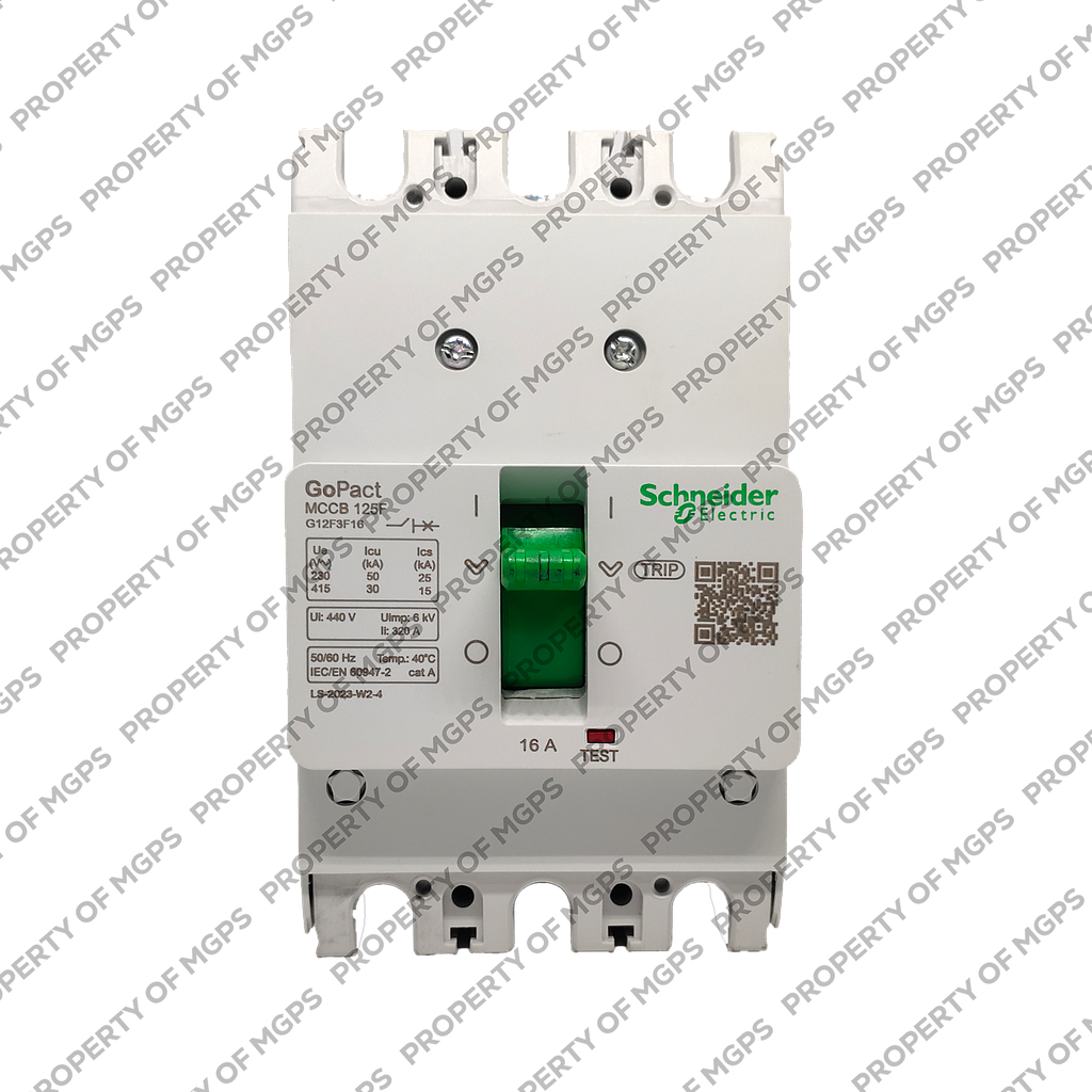 Schneider  MCCB GOPACT125F 3P 16A 30KA FIXED