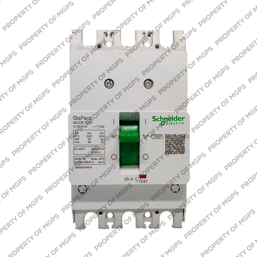 Schneider  MCCB GOPACT125F 3P 25A 30KA FIXED