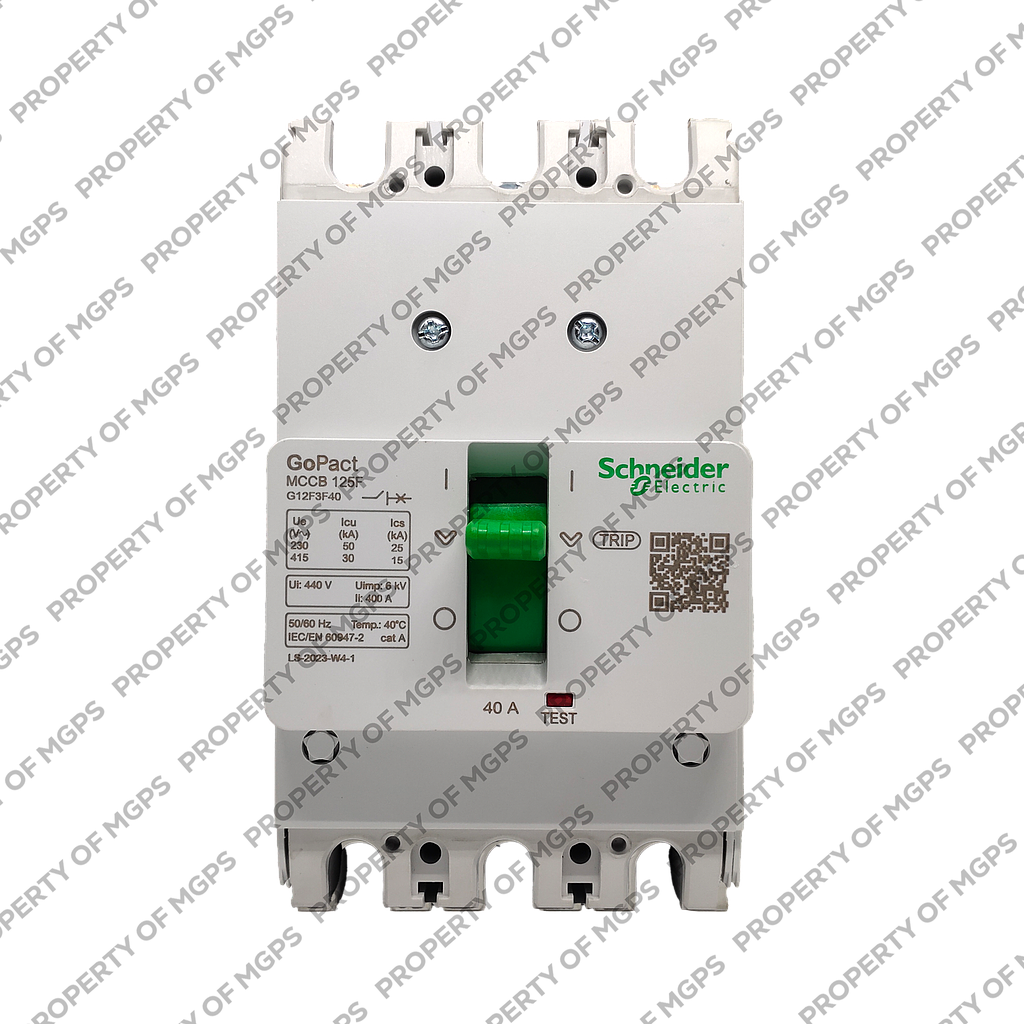 Schneider  MCCB GOPACT125F 3P 40A 30KA FIXED