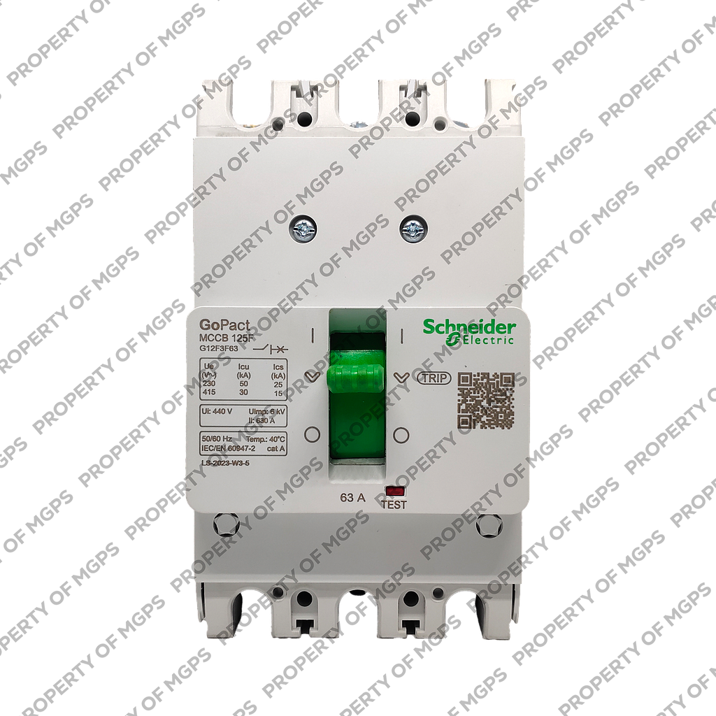 Schneider  MCCB GOPACT125F 3P 63A 30KA FIXED