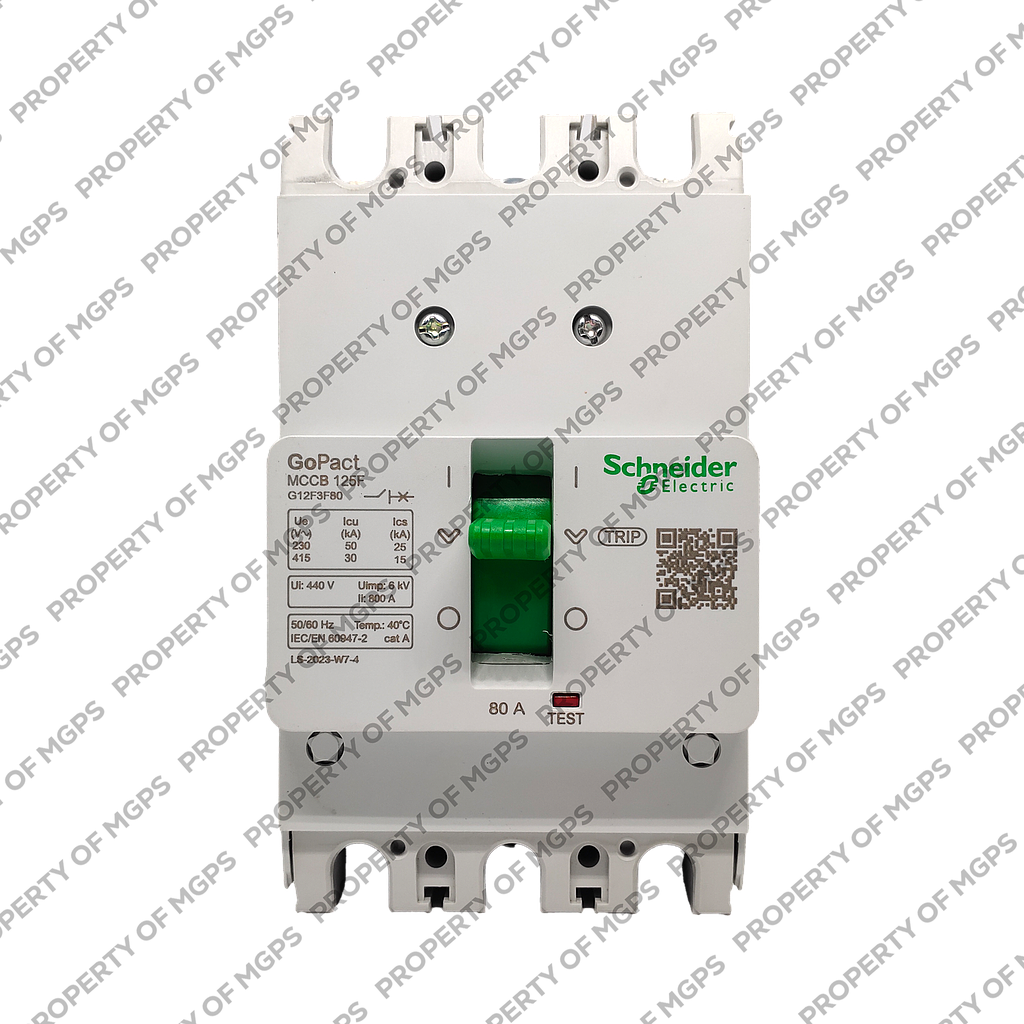 Schneider  MCCB GOPACT125F 3P 80A 30KA FIXED