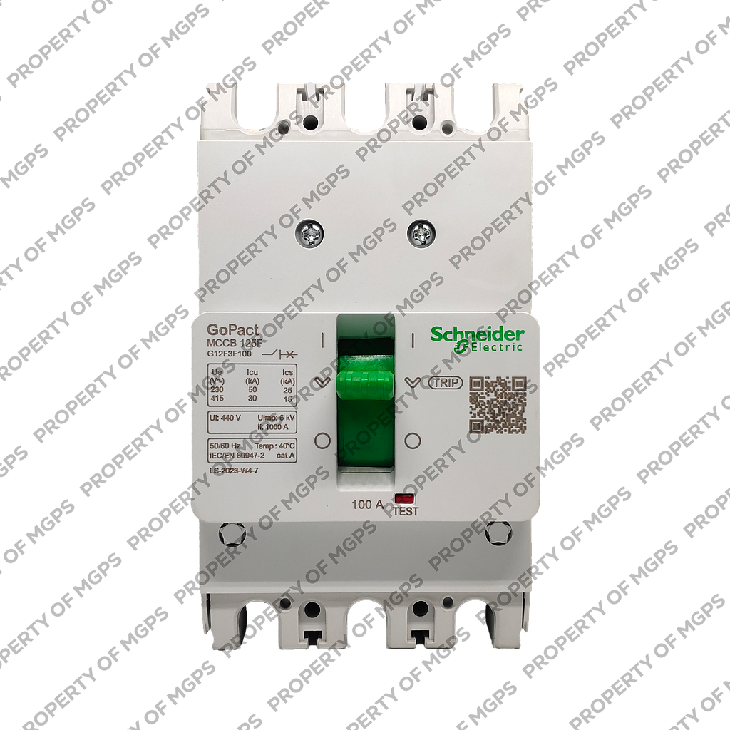 Schneider  MCCB GOPACT125F 3P 100A 30KA FIXED