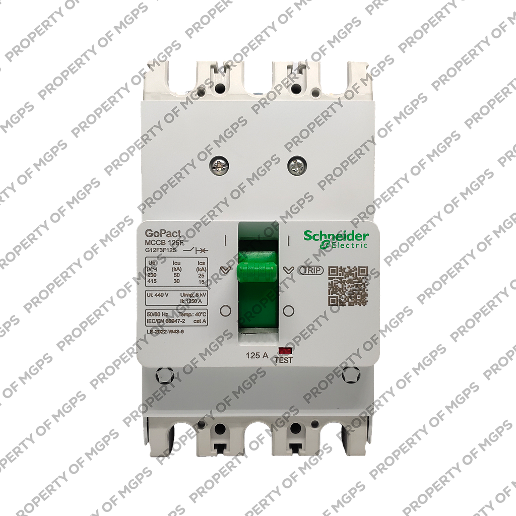 Schneider  MCCB GOPACT125F 3P 125A 30KA FIXED