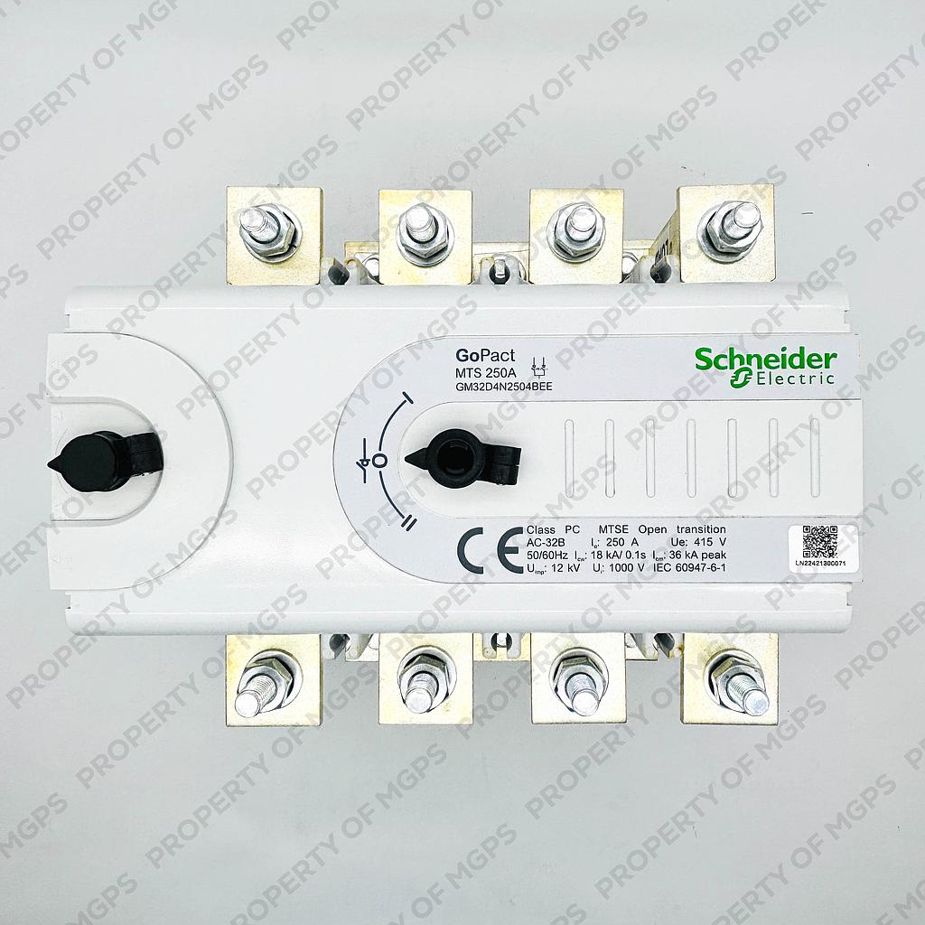   MTS MANUAL TRANSFER SWITCH 4P 250A EXTENDED HANDLE