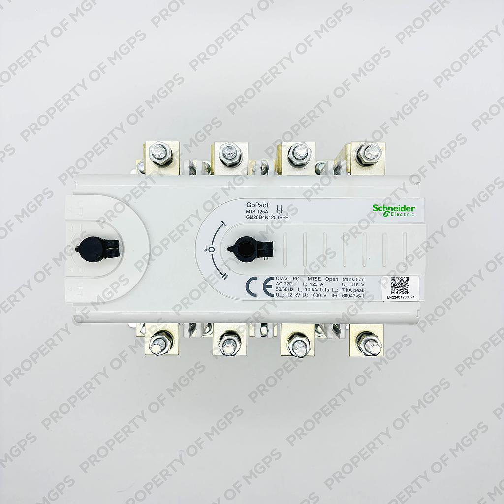   MTS MANUAL TRANSFER SWITCH 4P 125A EXTENDED HANDLE