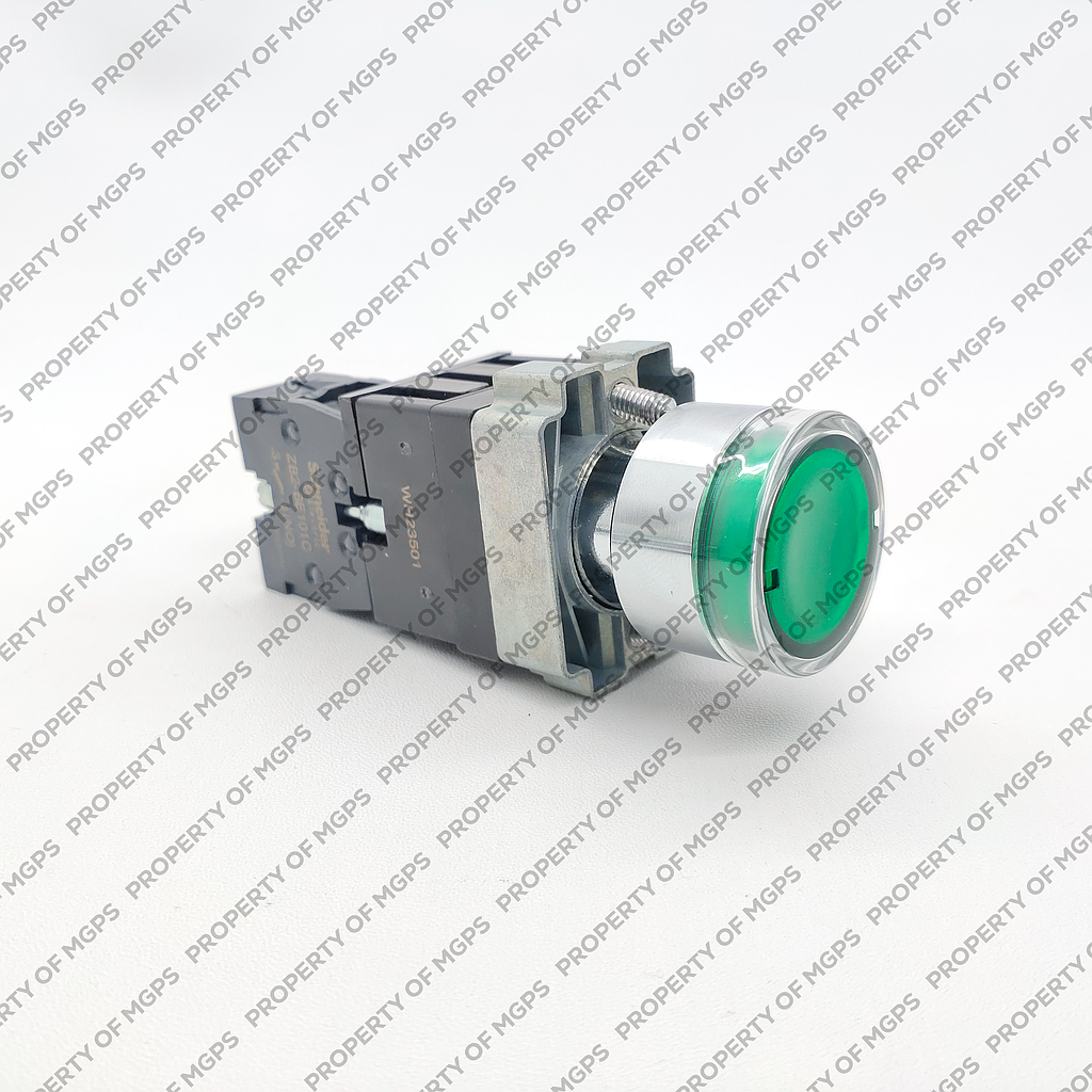 Schneider  ILUMINATED PUSH BUTTON METAL HIJAU 1NO 24VDC