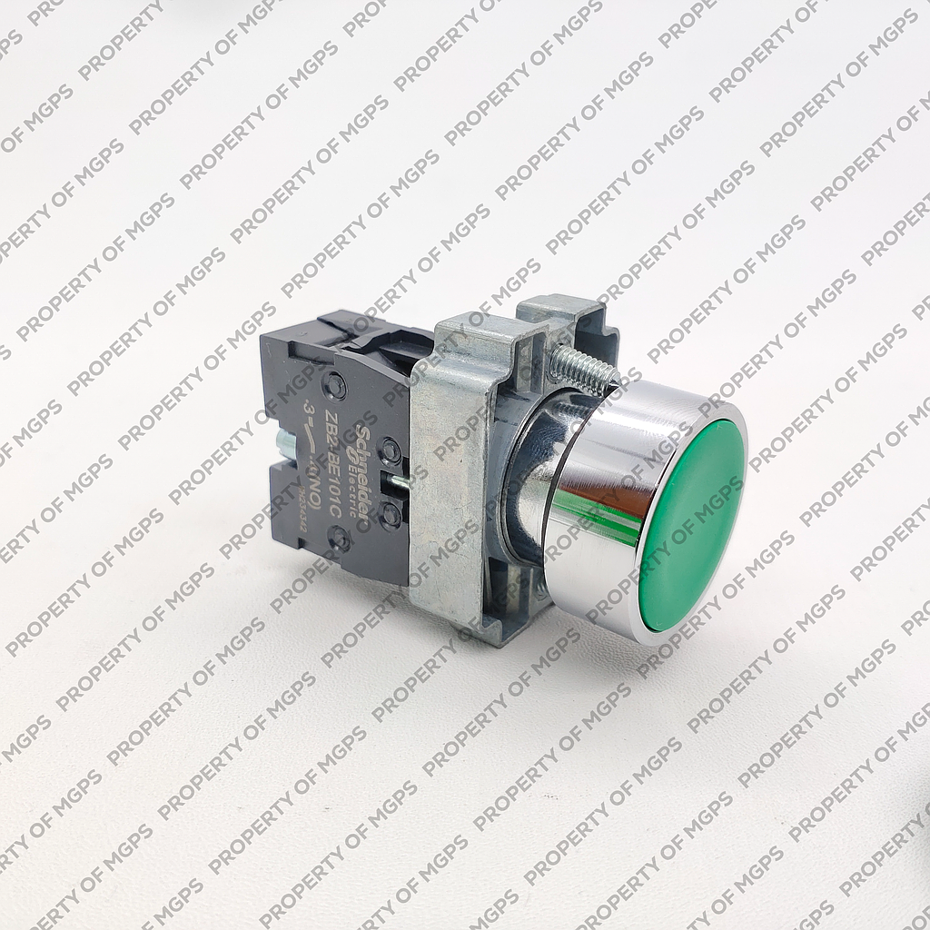   PUSH BUTTON METAL HIJAU 1NO