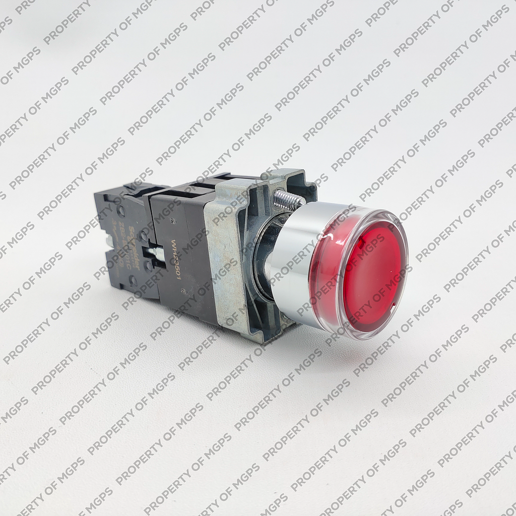 Schneider  ILUMINATED PUSH BUTTON METAL MERAH 1NO 220VAC
