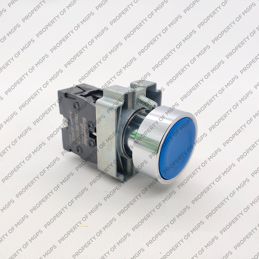 Schneider  PUSH BUTTON METAL BIRU 1NO