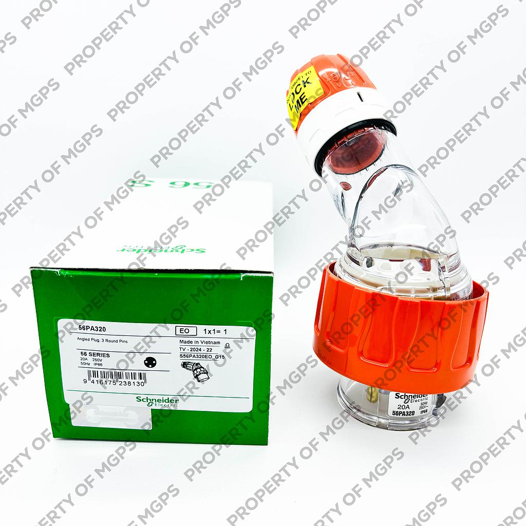   250V 20A 3 pin a.plug IP66 orange