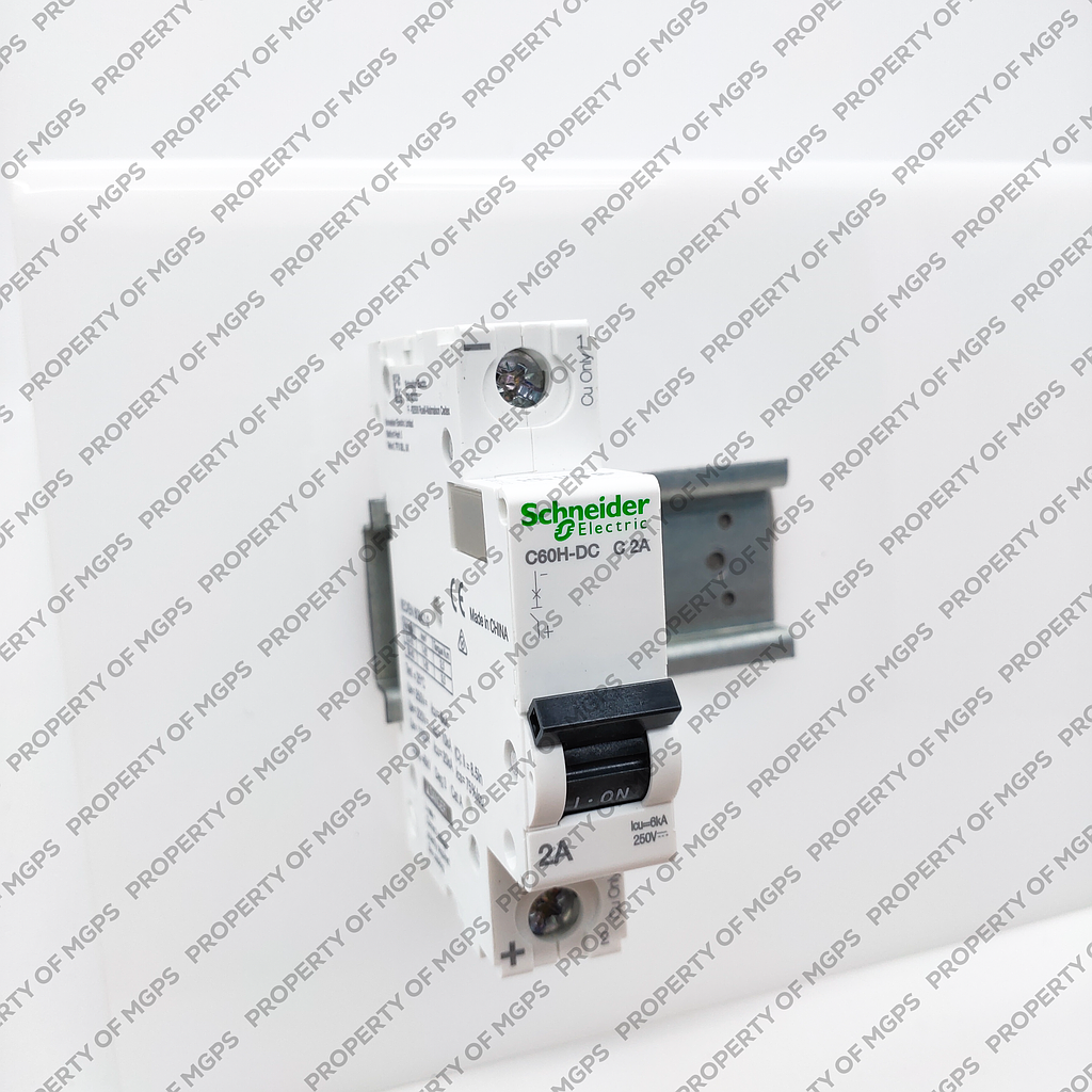 Schneider Acti 9 MCB C60H-DC 1P 2A DC